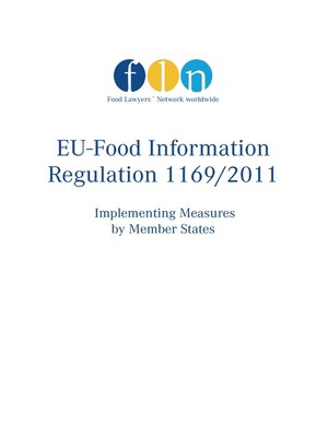cover image of EU-Food Information Regulation 1169/2011